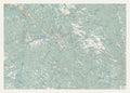 Aurdal veggkart – 70×50 cm topografisk kart, Valdres